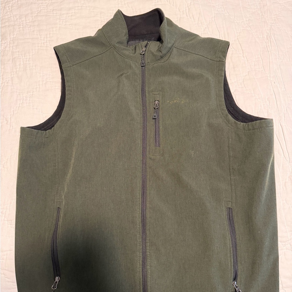 Orvis Olive Green Men's Soft Shell Vest